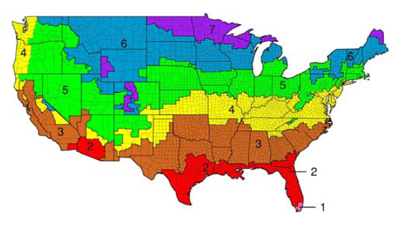 ASHRAE Climate Zones