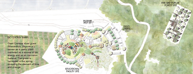Revitalized use for an urban landfill. Interdisciplinary project (architecture + landscape architecture).