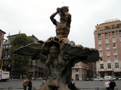 Piazza Barberini, Triton Fountain, Bernini