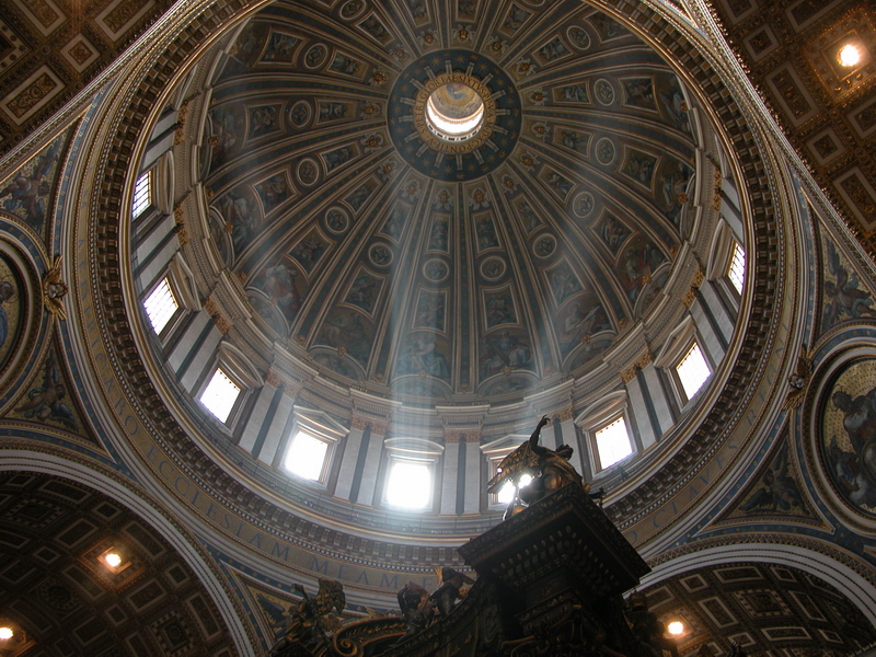 Interior of Dome of St. Peter, Vatican