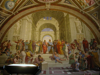 Raphael, School of Athens, Sistine Museum, Rome