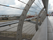 Railing detail at the Millennium Footbridge by Foster